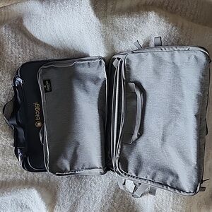 Three packing cubes. One biaggi and two Bumble bella by Jill Martin
